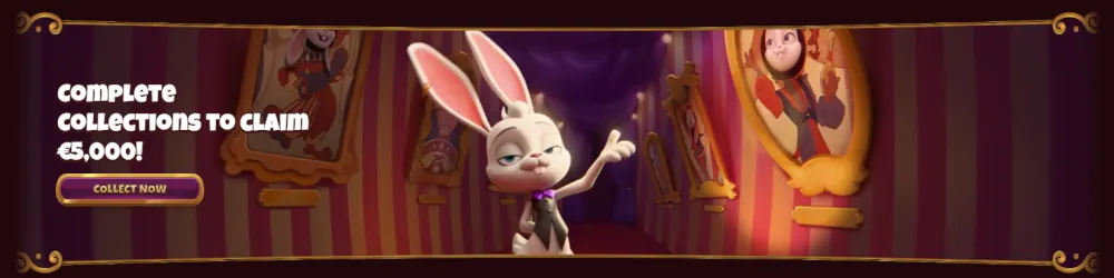 Bannière de défis de collection Magius offrant des récompenses en espèces pour l'achèvement